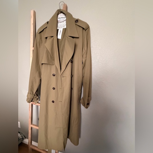 The Drop martini olive trench coat XL NWT - Picture 3 of 7